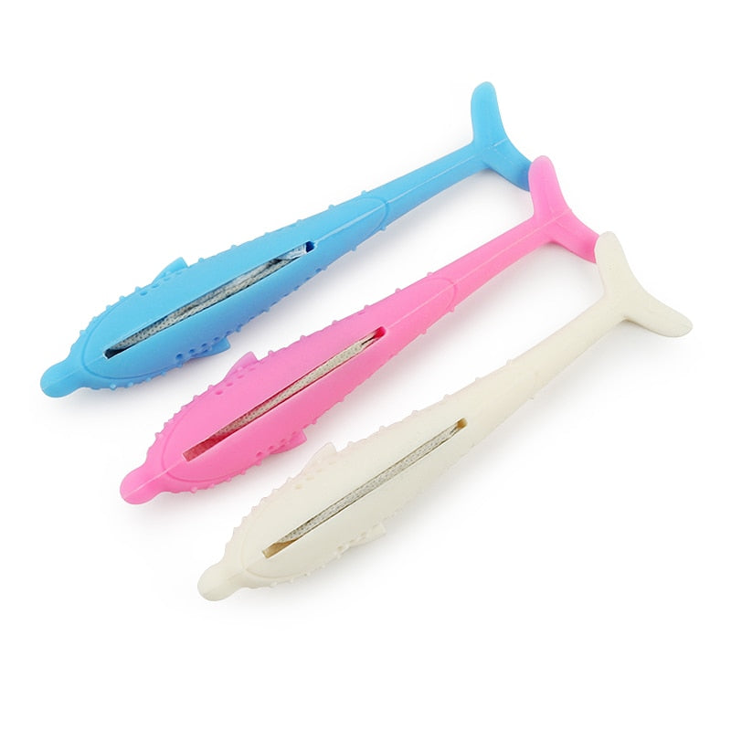 Soft Silicone Mint Fish Cat Toy