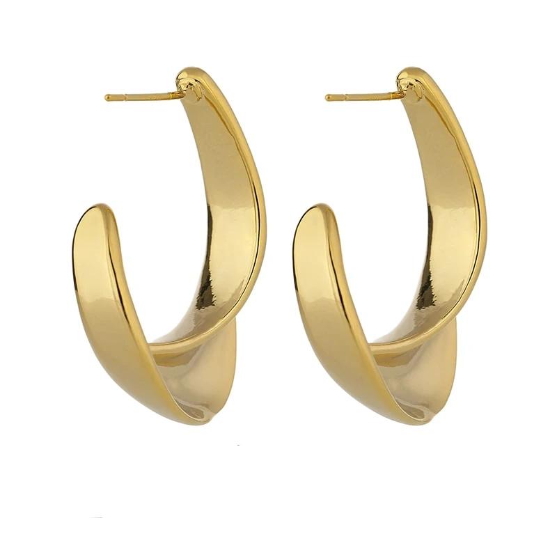 Geometric Twisted Stud Earrings