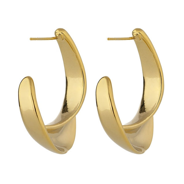 Geometric Twisted Stud Earrings